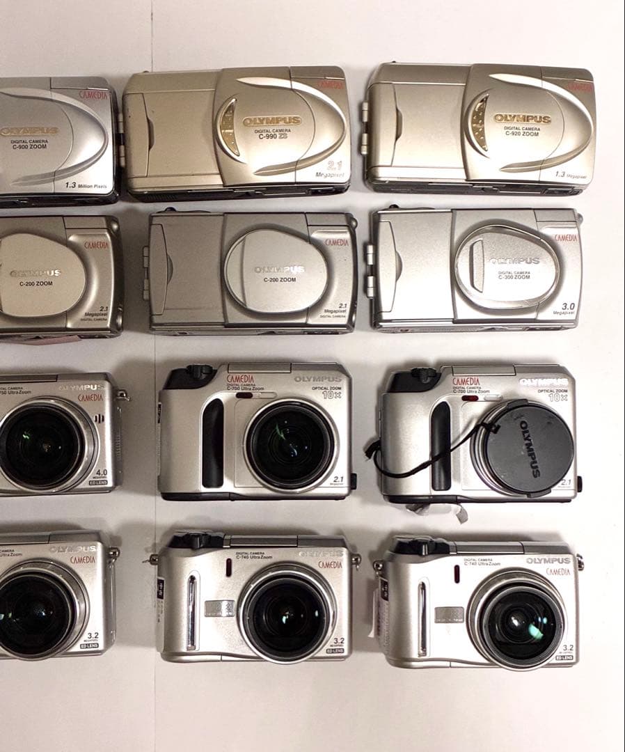 【OLYMPUS　CAMEDIA】 コンパクトデジタルカメラ 16台まとめ売り