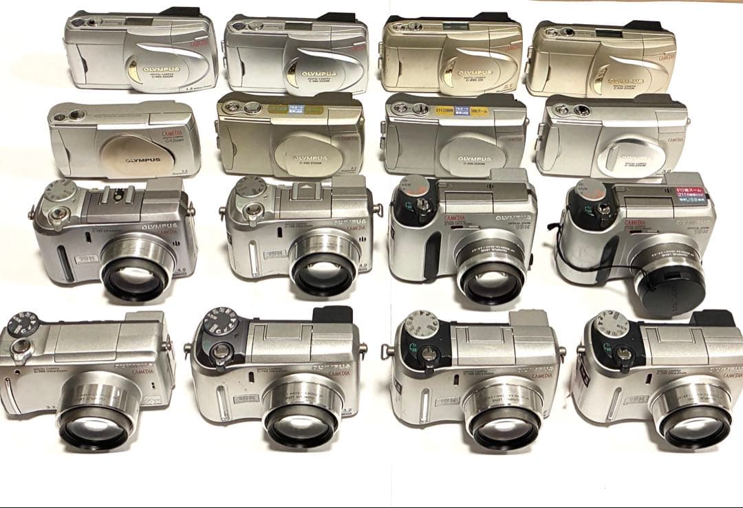 【OLYMPUS　CAMEDIA】 コンパクトデジタルカメラ 16台まとめ売り