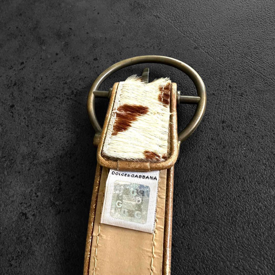 希少✨DOLCE&GABBANA Cow Harako Belt
