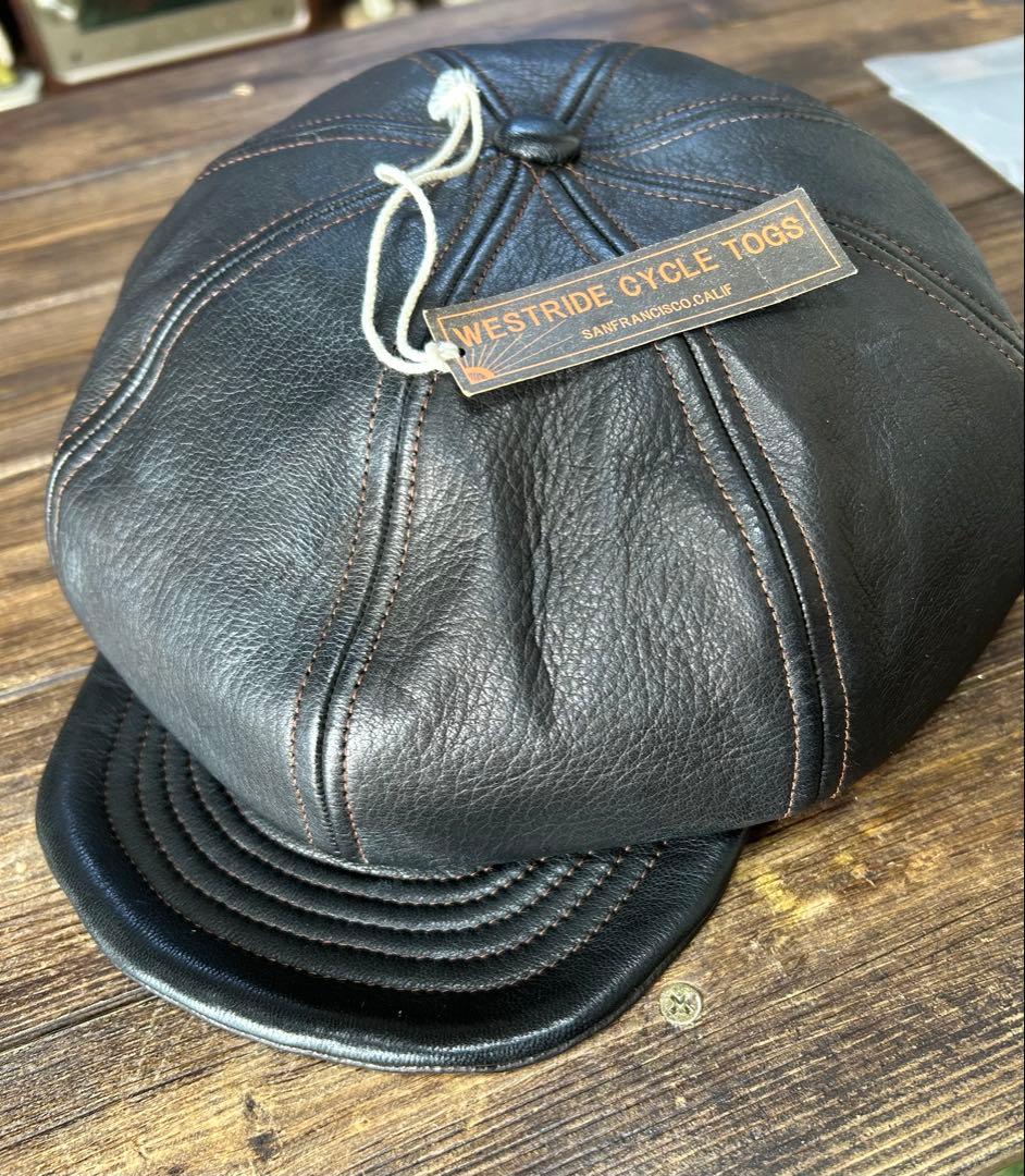 WESTRIDE ウエストライド 本革　レザーキャスケット　ロック　ロカビリー