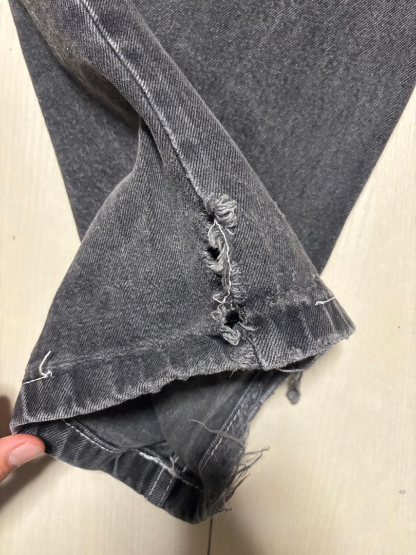 POLAR SKATE BIGBOY 旧ロゴ　グレー　デニム　Mサイズ