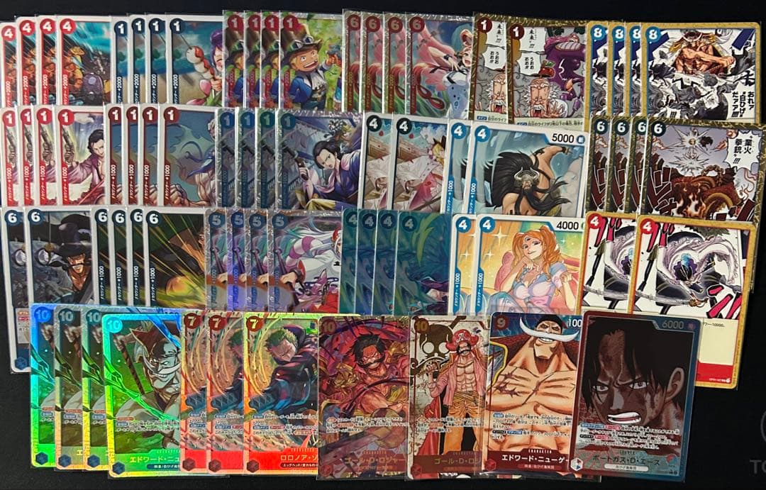 ワンピースカード 赤青エース デッキパーツ