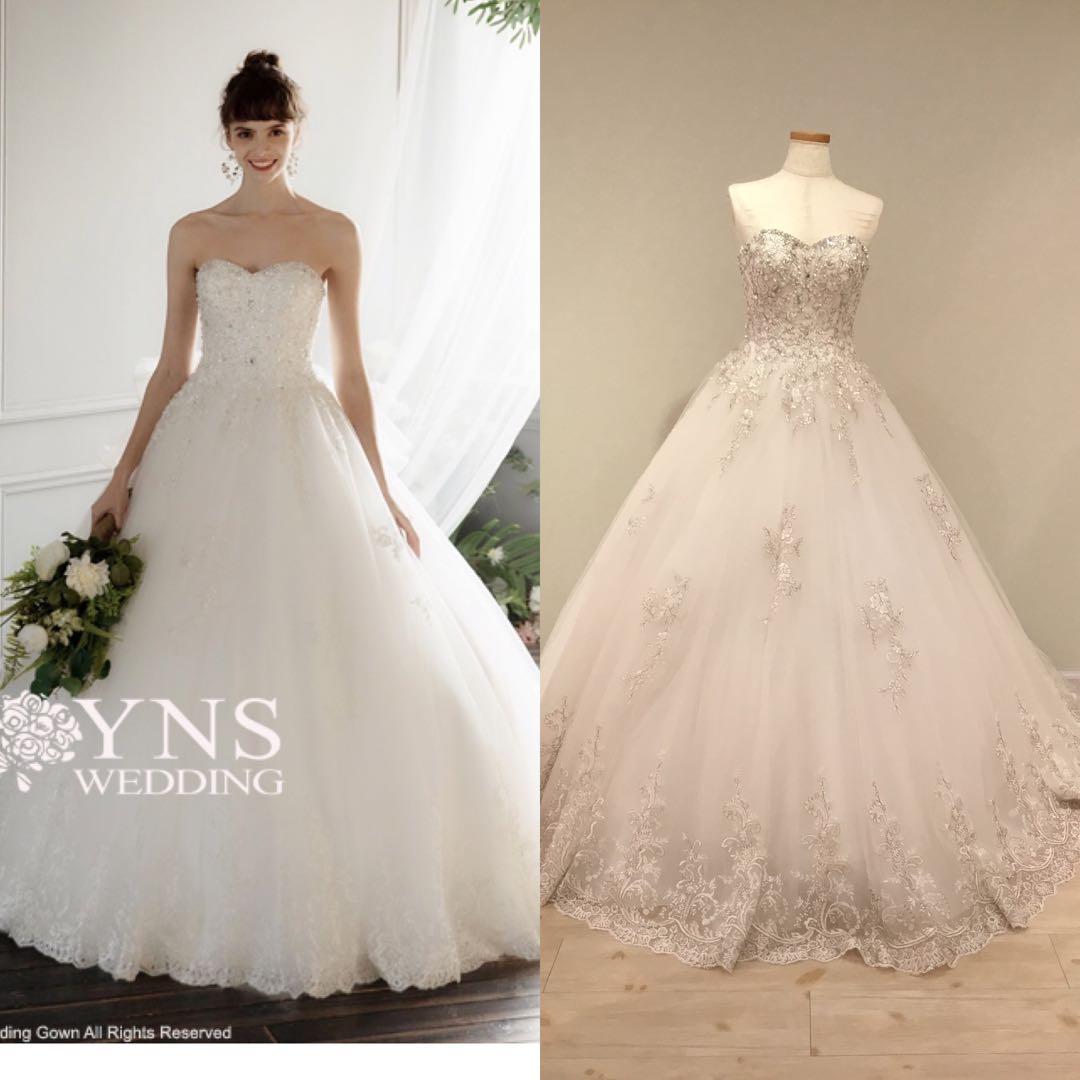 に*ぶ様 YNS WEDDING エレガント華やか　プリンセスラインドレス