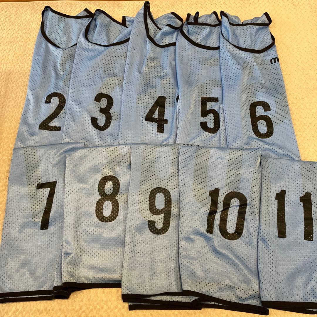 ボランチmolten 蛍光イエローオレンジブルー　ビブス