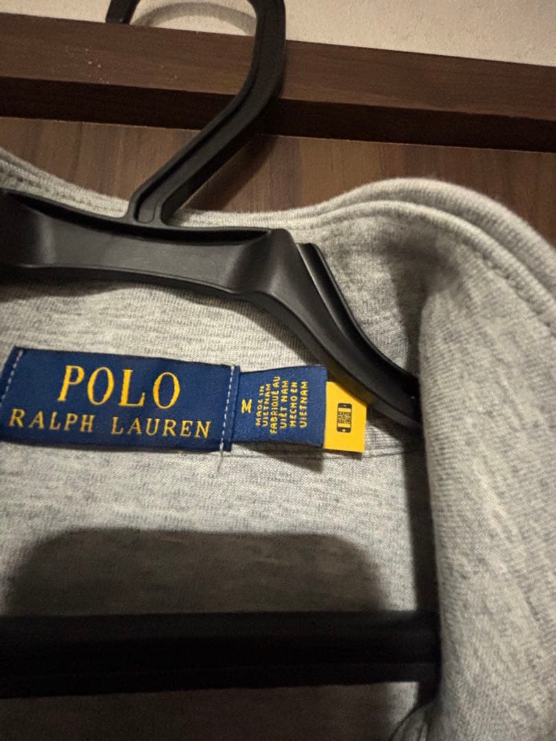 ポニー刺繍ハーフジップスウェット