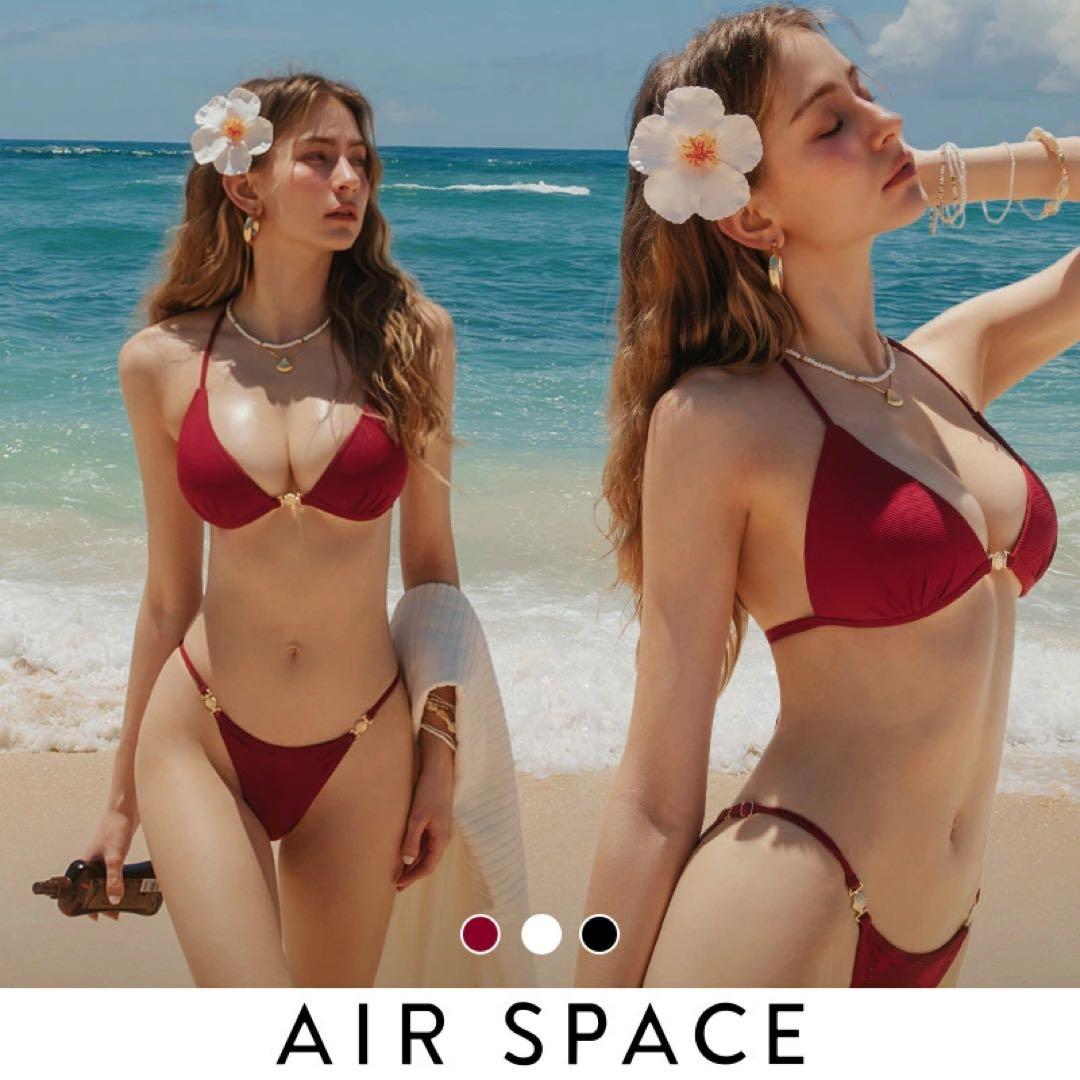 AIRSPACE エアスペース シェルチャーム 盛ビキニ レッド 赤 ボルトー