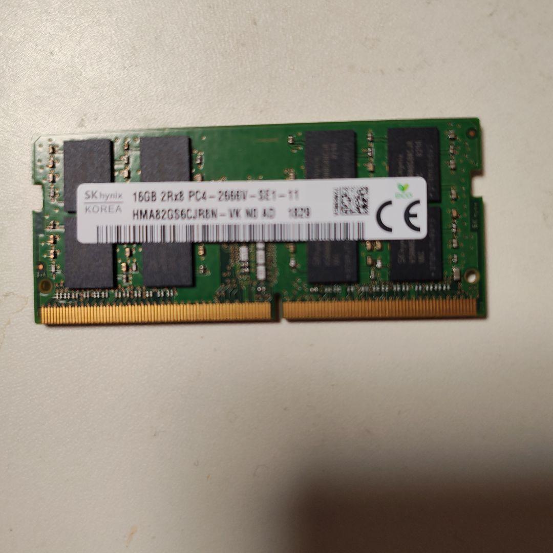 SK hynix 16GB DDR4 ノート用メモリ
