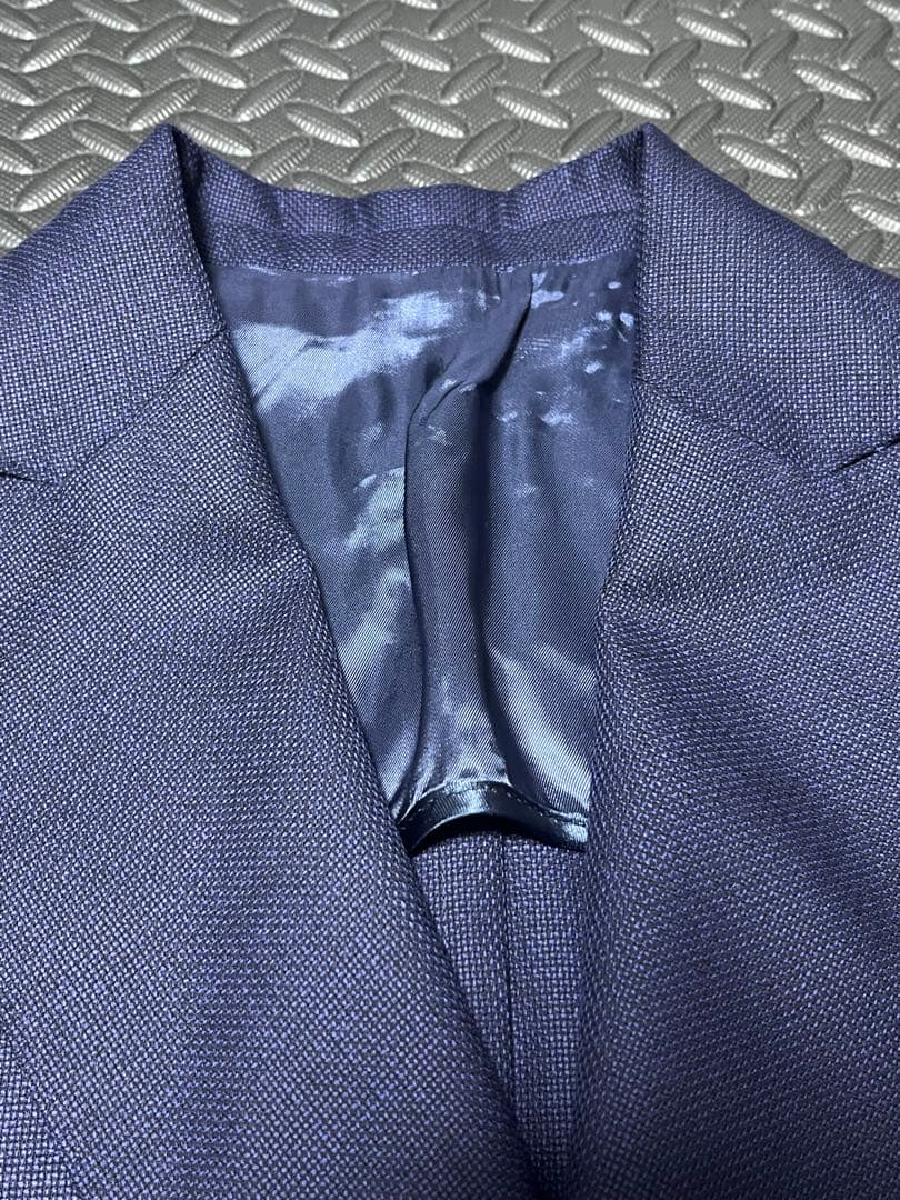 BARBA バルバ 46 ダブルブレスト ジャケット 4ボタン　ネイビー