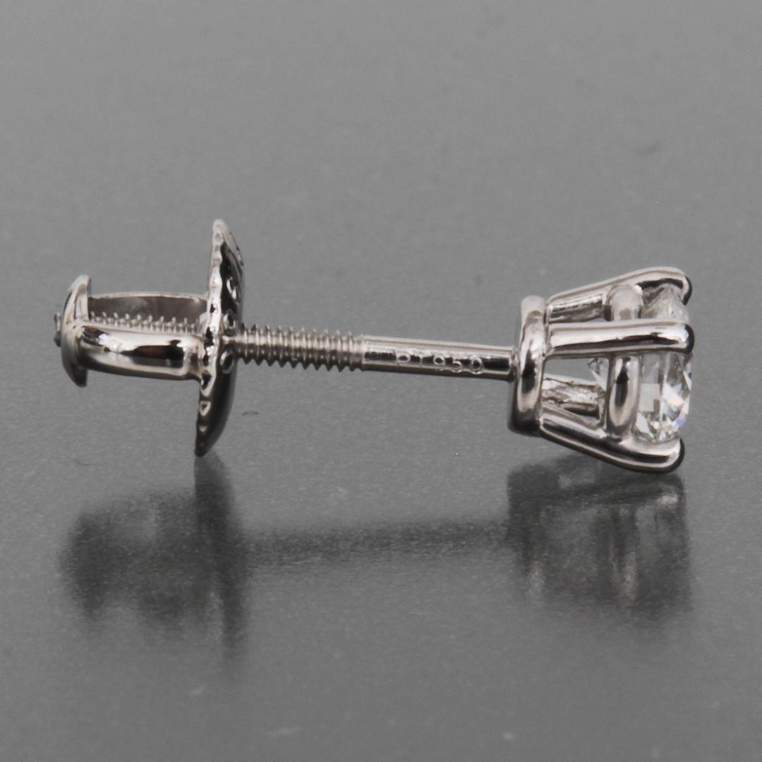 ティファニー ダイヤ スタッド ピアス pt950 4mm 片方のみ 箱 仕上済