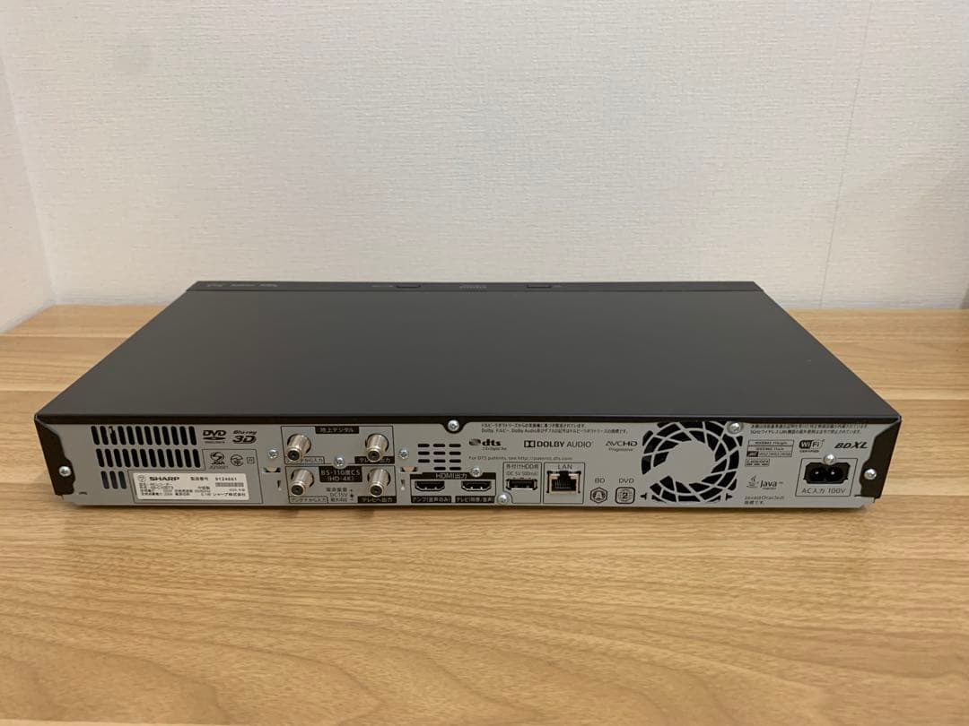 SHARP AQUOS 4Kレコーダー 4B-C10BT3 2020年製