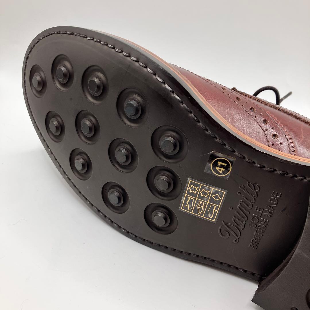 リ*ウ様 ☆新品☆ WALLSALL ウィングチップレザーシューズ WINE 4