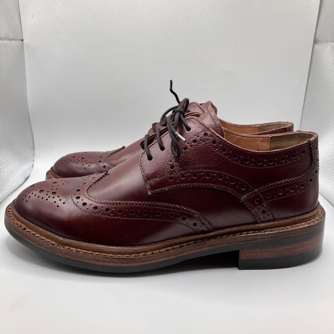 リ*ウ様 ☆新品☆ WALLSALL ウィングチップレザーシューズ WINE 4