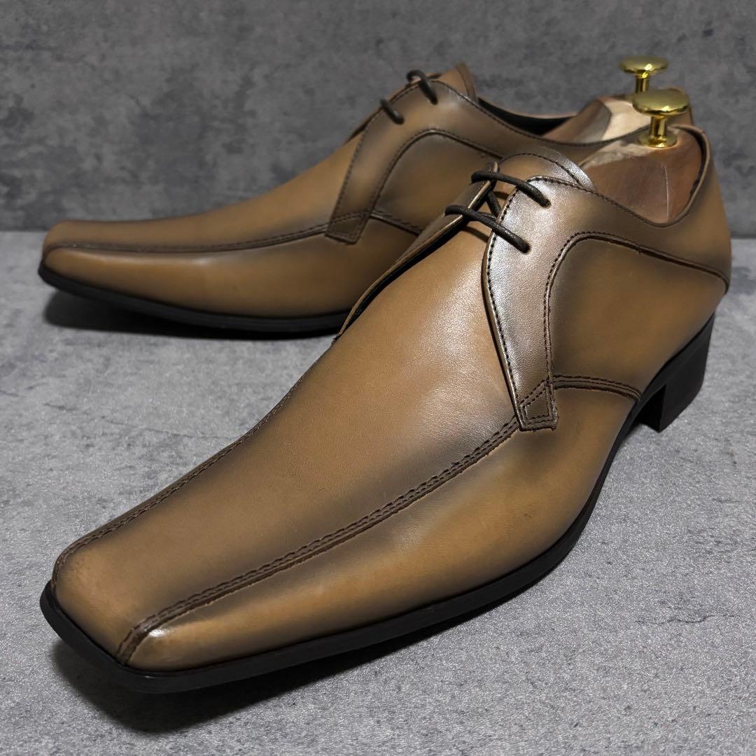 新品　キャサリンハムネットロンドン　ビジネスシューズ　ブラウン　本革　2225