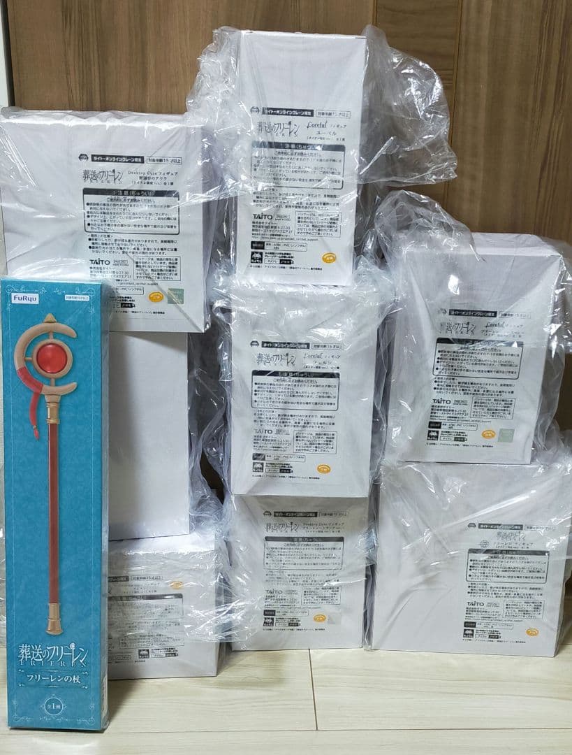 タイクレ限定）フリーレンフィギュア8個+フリーレンの杖、計9個