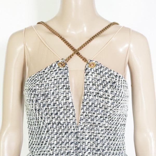 新品 エリザベッタフランキ ツイード調ワンピース 38 EOP1661 Sサイズ