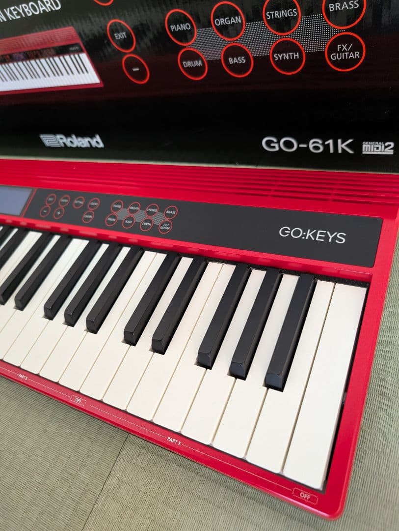 【美品・動作確認済】Roland Go:Keys 61鍵 レッド　ソフトケース