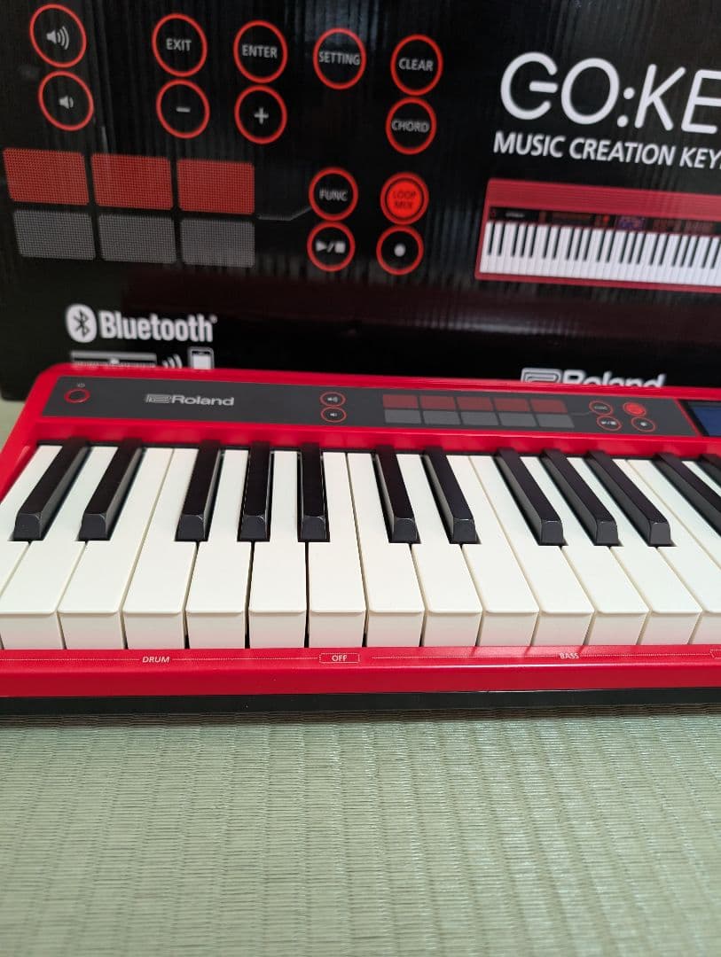 【美品・動作確認済】Roland Go:Keys 61鍵 レッド　ソフトケース