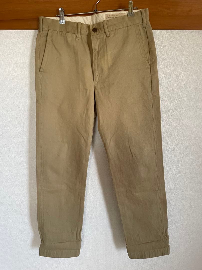 BONCOURAチノパン　チノトラウザー　シンチバック　W31