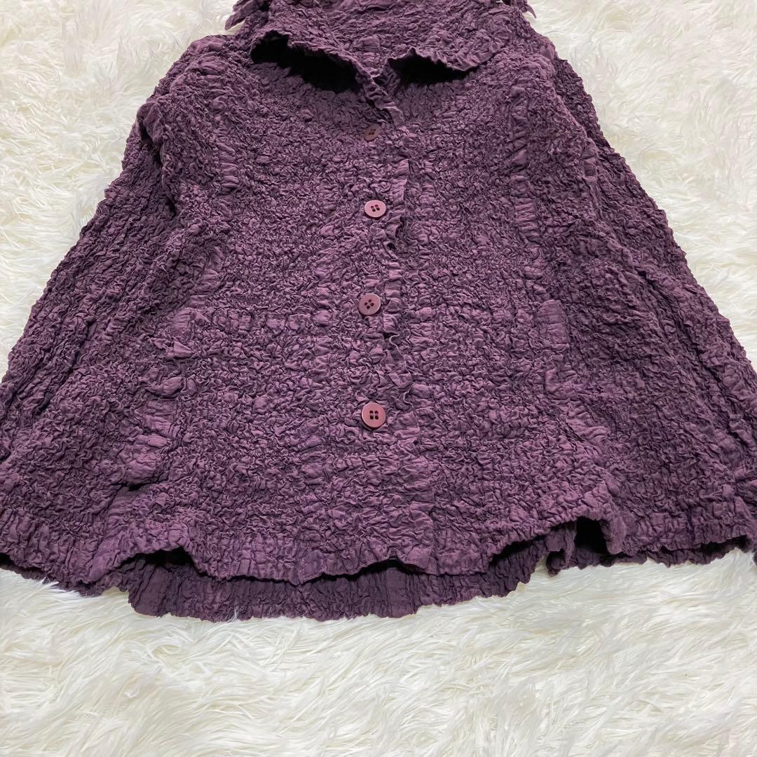美品 me ISSEYMIYAKE ジャケット カリフラワー パープル