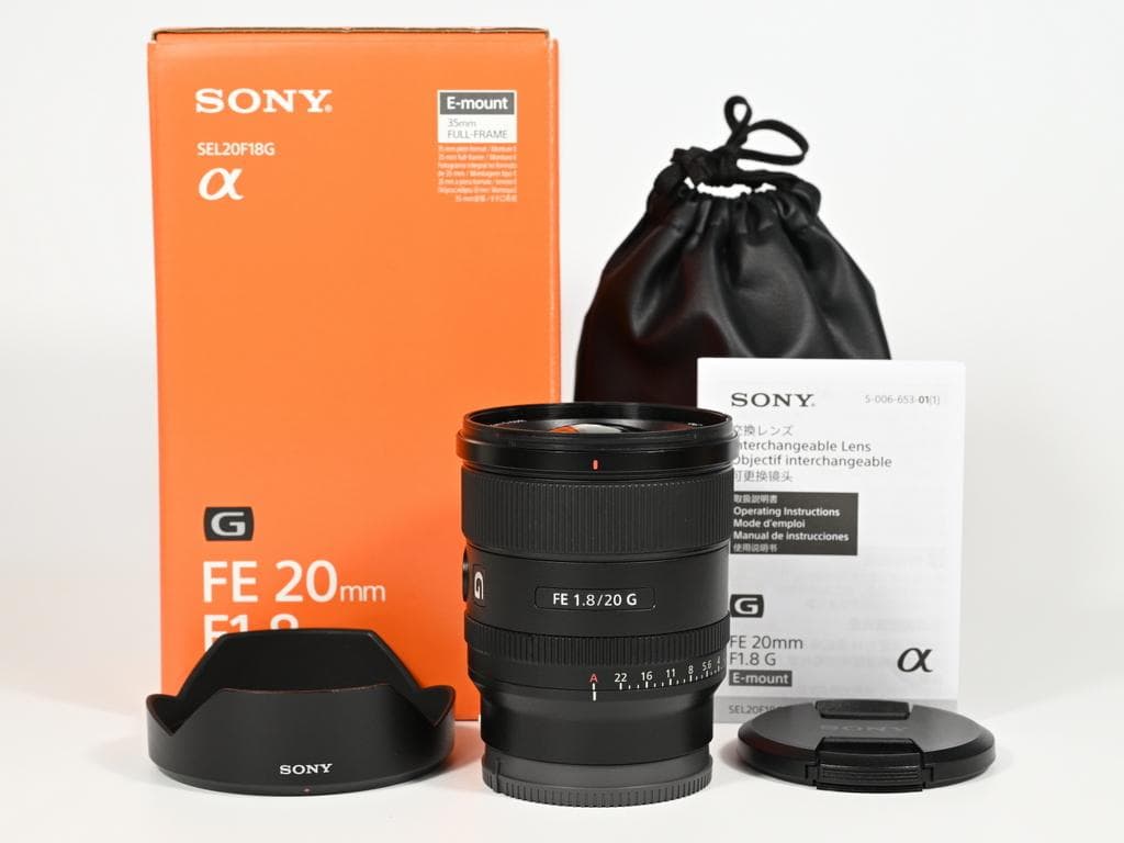 【超美品】 ソニー　SONY FE 20mm F1.8 G SEL20F18G