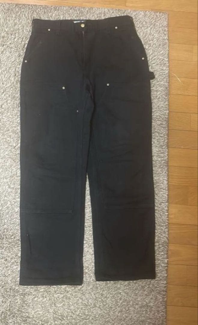 カーハート　USA製　ダブルニー　ワンウォッシュ　w33L30