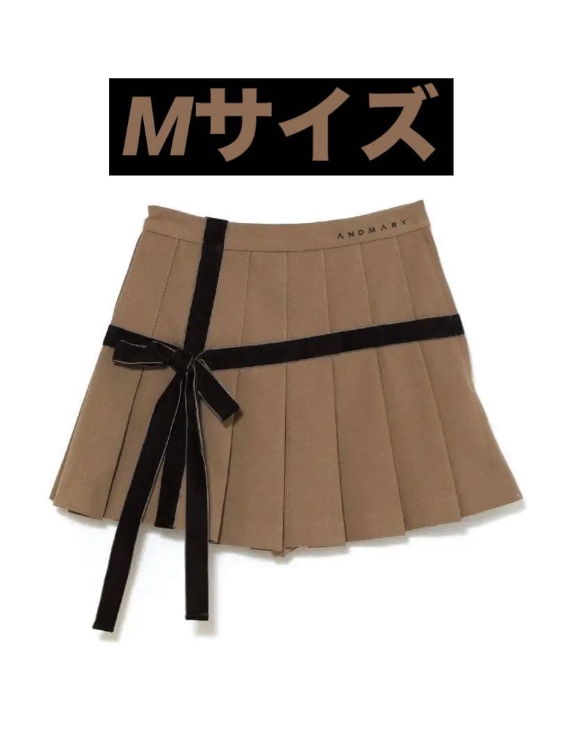 【M】 ANDMARY VALENTINE RIBBON MINI SKIRT