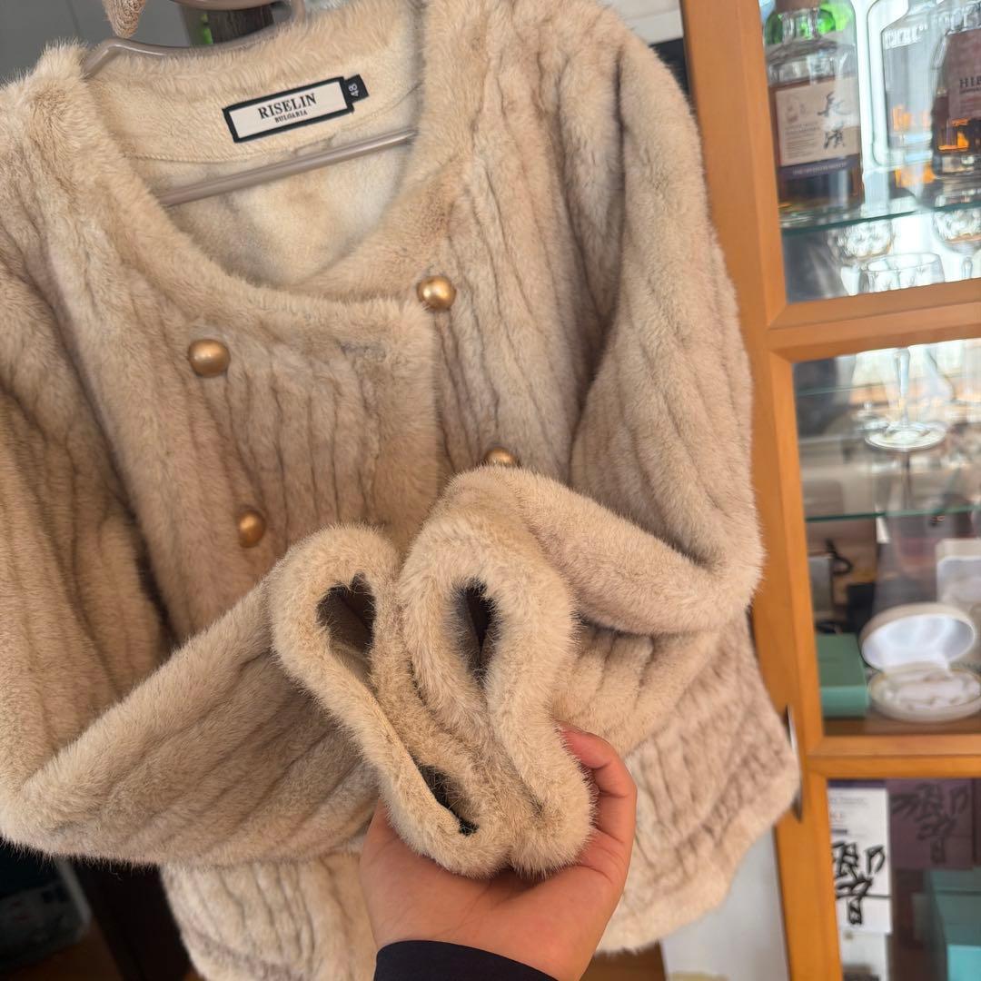 ミンクファー・カシミヤジャケット
