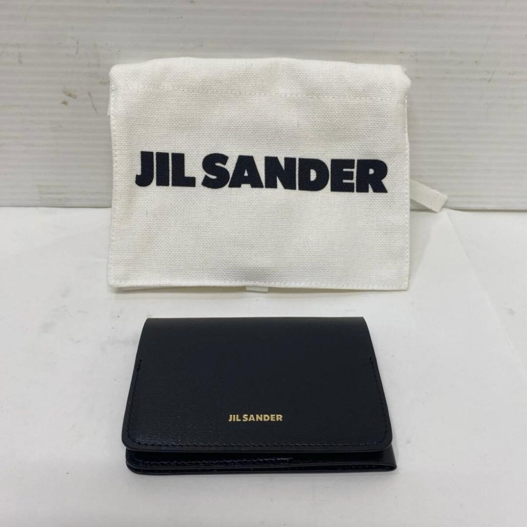 新品　ジルサンダー　レザー 名刺入れ ブラック　Jil Sander カード入れ