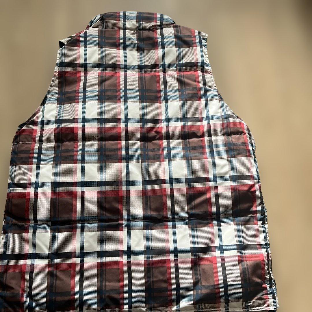 アベイシングエイプ　チェック柄 ノースリーブ ダウンベスト　メンズLサイズ