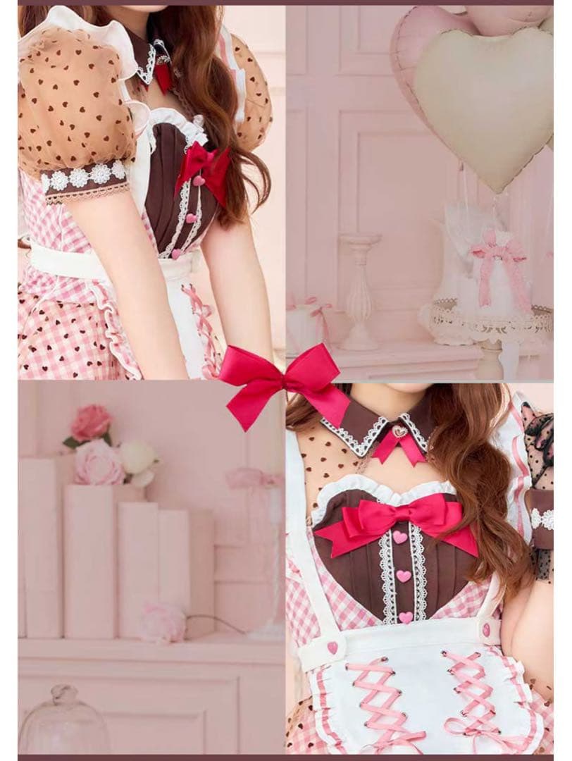 Malymoon/マリームーン ラブハートブラウニーキャットメイド