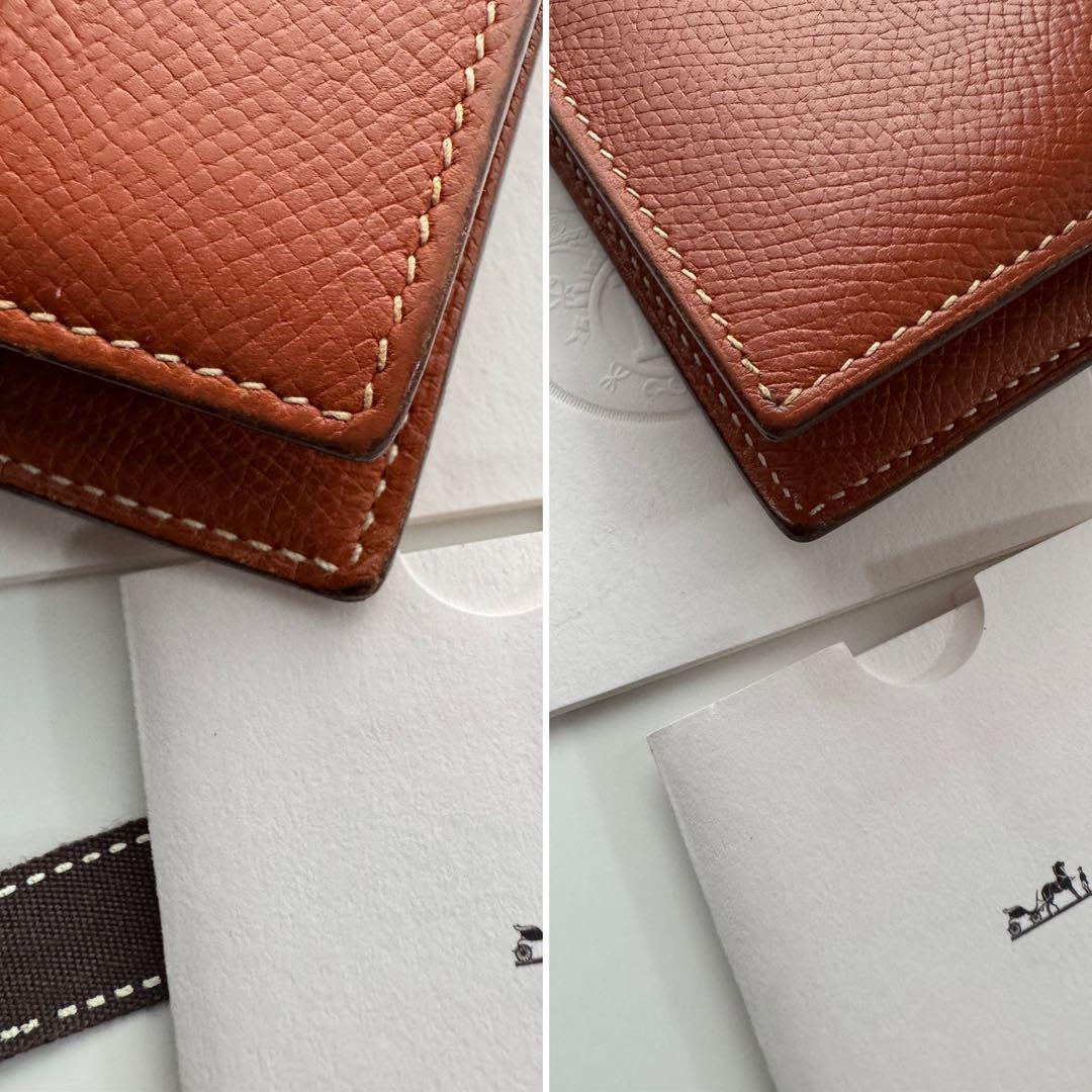 【美品】 185 HERMES エルメス ベアン 2つ折り長財布