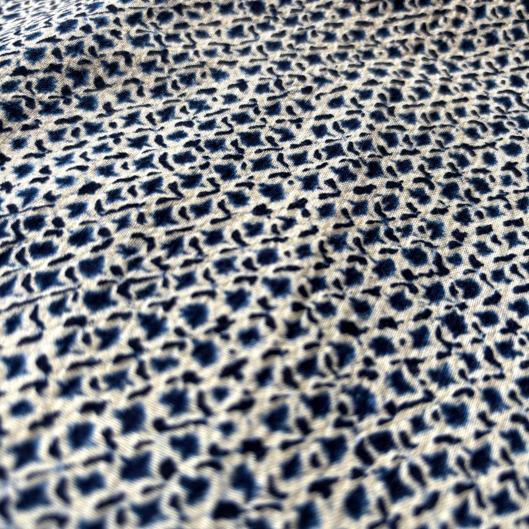 【未使用品】しつけ付 有松 鳴海 本絞り 綿 浴衣 総絞り着丈158 紺