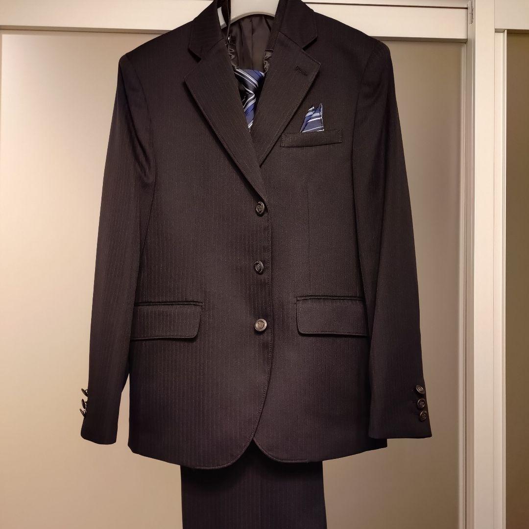 【超美品】男の子スーツ150 Michelle Alfred 黒 結婚式 発表会