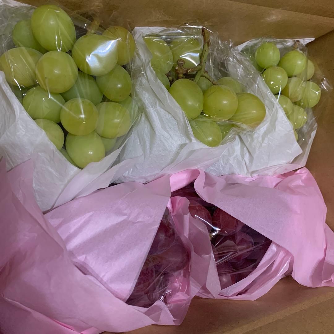 あかちゃん専用　黄色シャインマスカット＆クイーンルージュ®︎（3キロ箱）