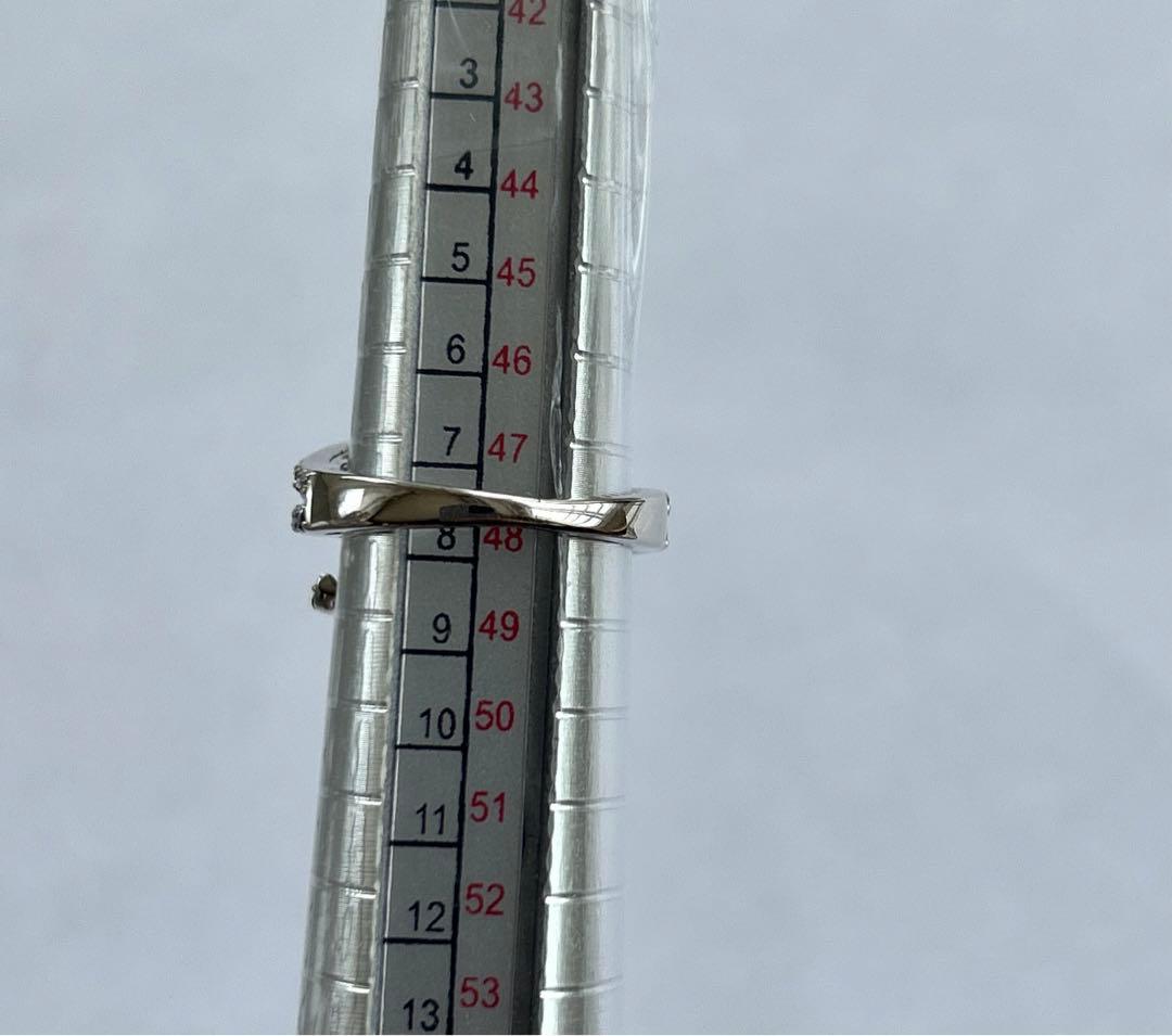 Ｋ18ＷＧ　ブラックダイヤ　リング