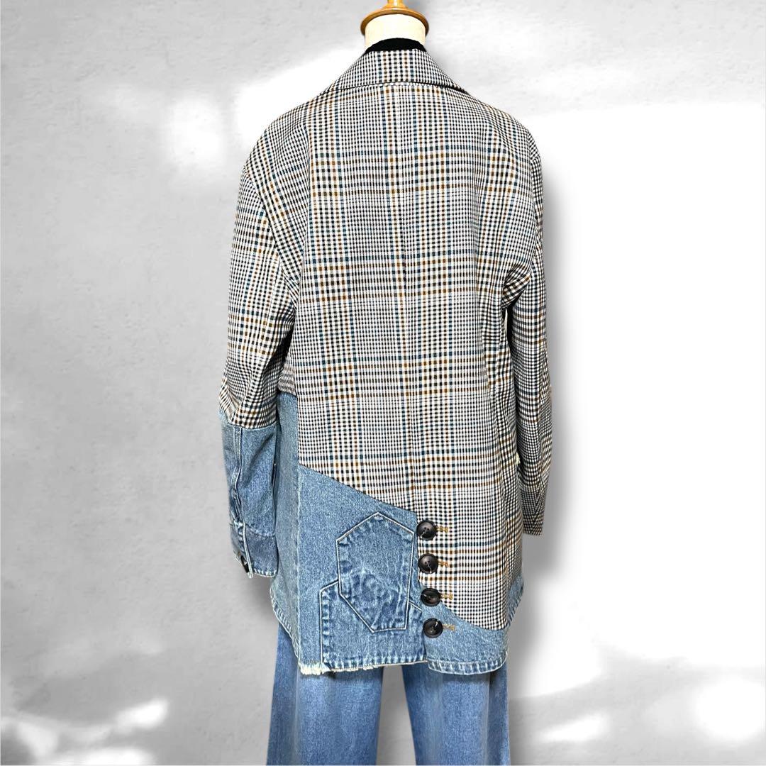 ♥️新品未使用♥️ MICALLE MICALLEデニムドッキングジャケット　フリー