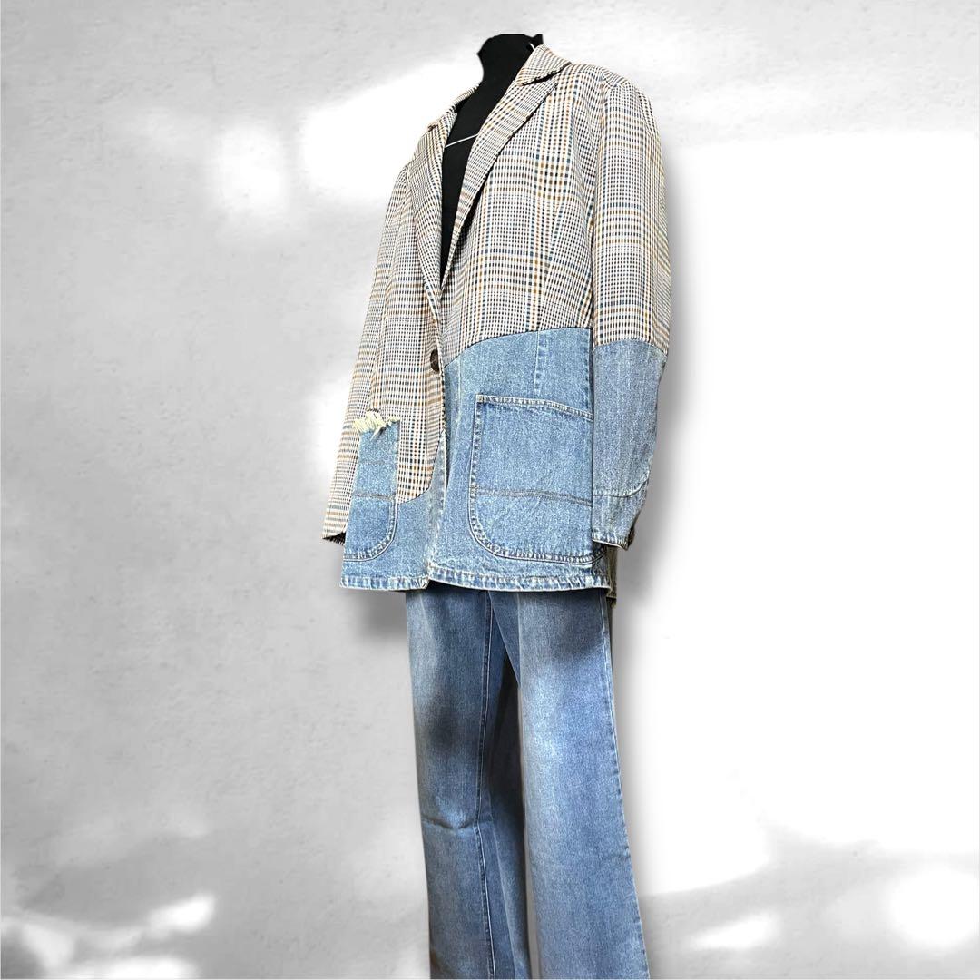 ♥️新品未使用♥️ MICALLE MICALLEデニムドッキングジャケット　フリー