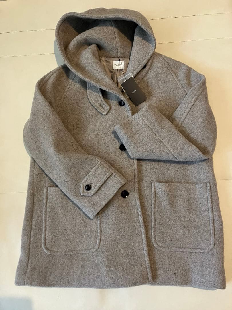 新品　エアリーウールフードコート 杢GREGE アーバンリサーチドアーズ