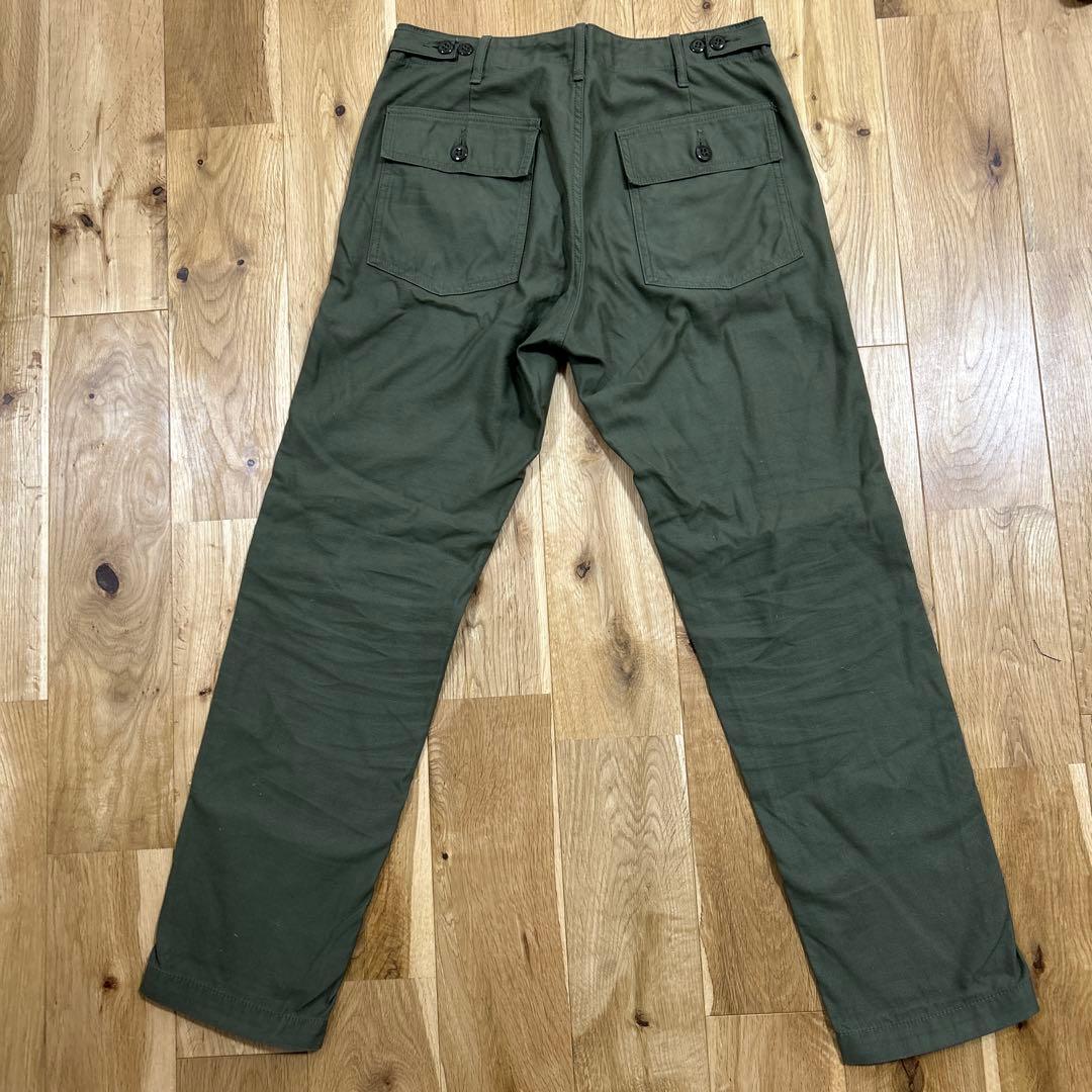 日曜限定価格　FOB FACTORY ベイカーパンツ F0431 S オリーブ