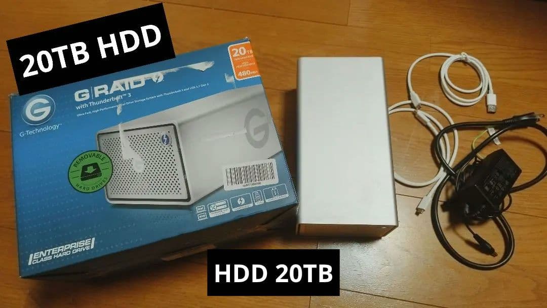 最終値下げ！G-Technology G-RAID 20TB HDD