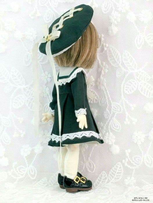 【ピコニーモP専用】レースセーラーワンピース ダークグリーン 889