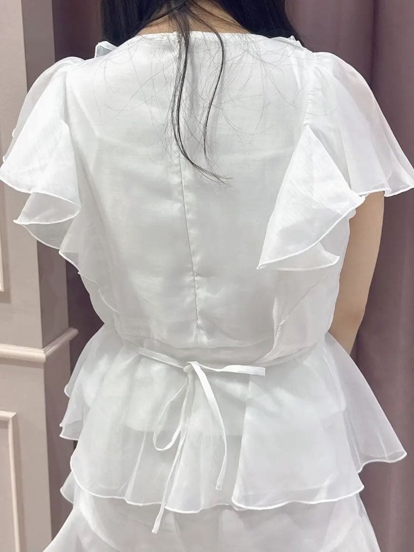 シアーフリルリボンセットアップ