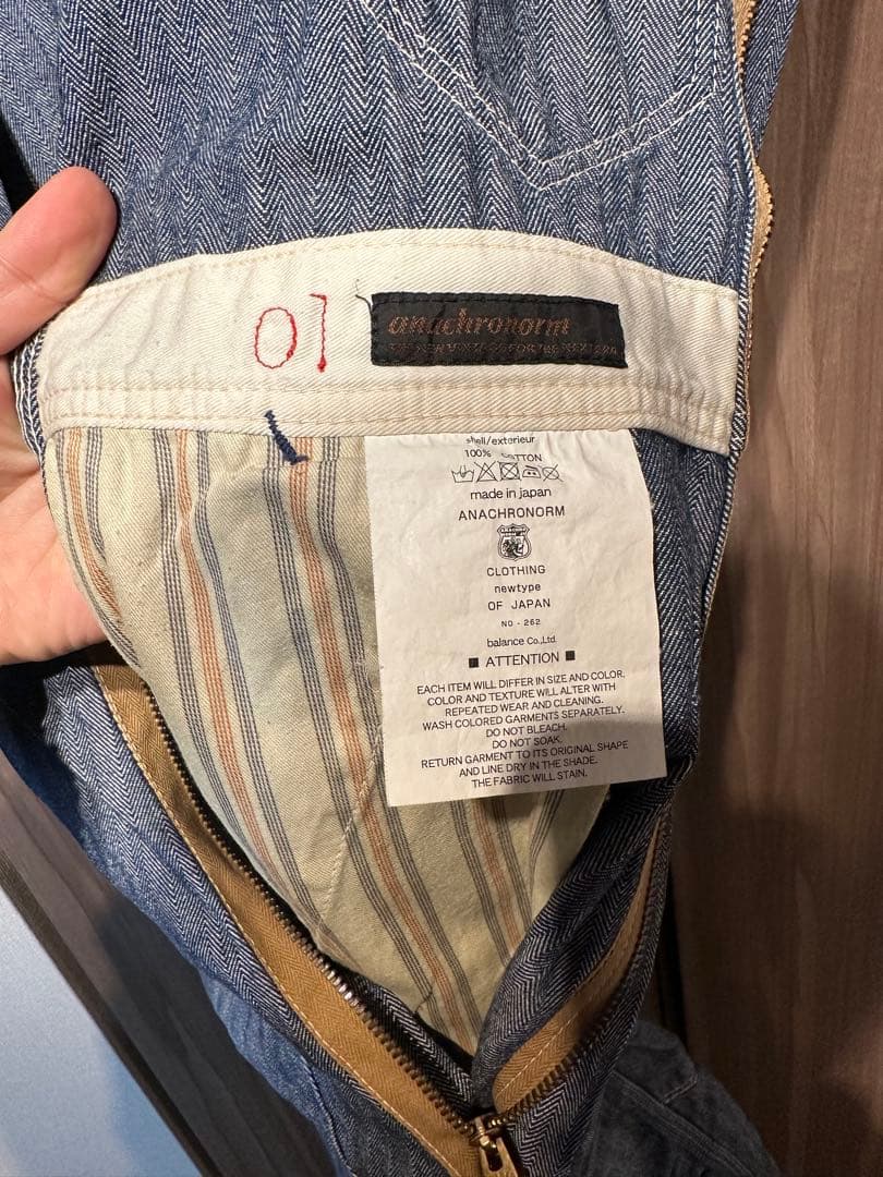 Anachronorm アナクロノーム デニムオーバーオール