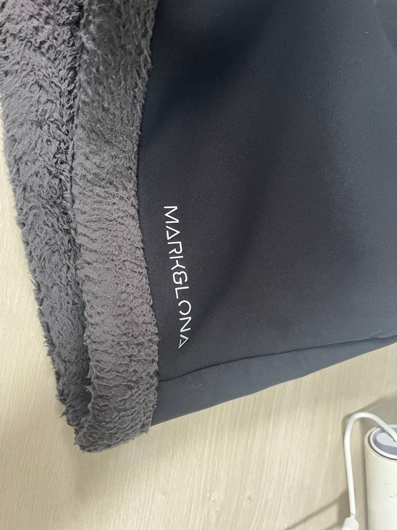 定価3.8万 MARK&LONA 裏ボア ショートパンツ 36 黒 スカル 防寒