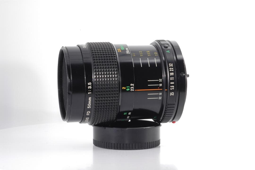 新品級☆保証キャノンCanon New FD 50mm f/3.5 マクロレンズ