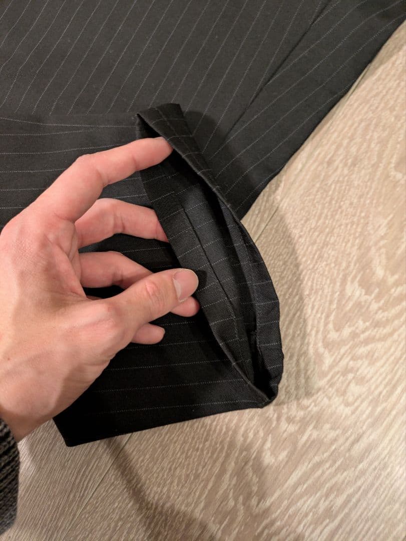 グラフペーパー　ストライプ　イージーパンツ