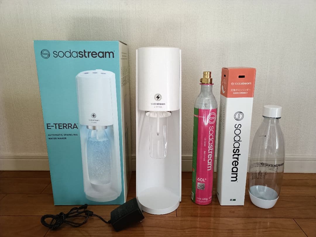 予備シリンダー有 sodastream E-TERRA ソーダストリーム イーテ