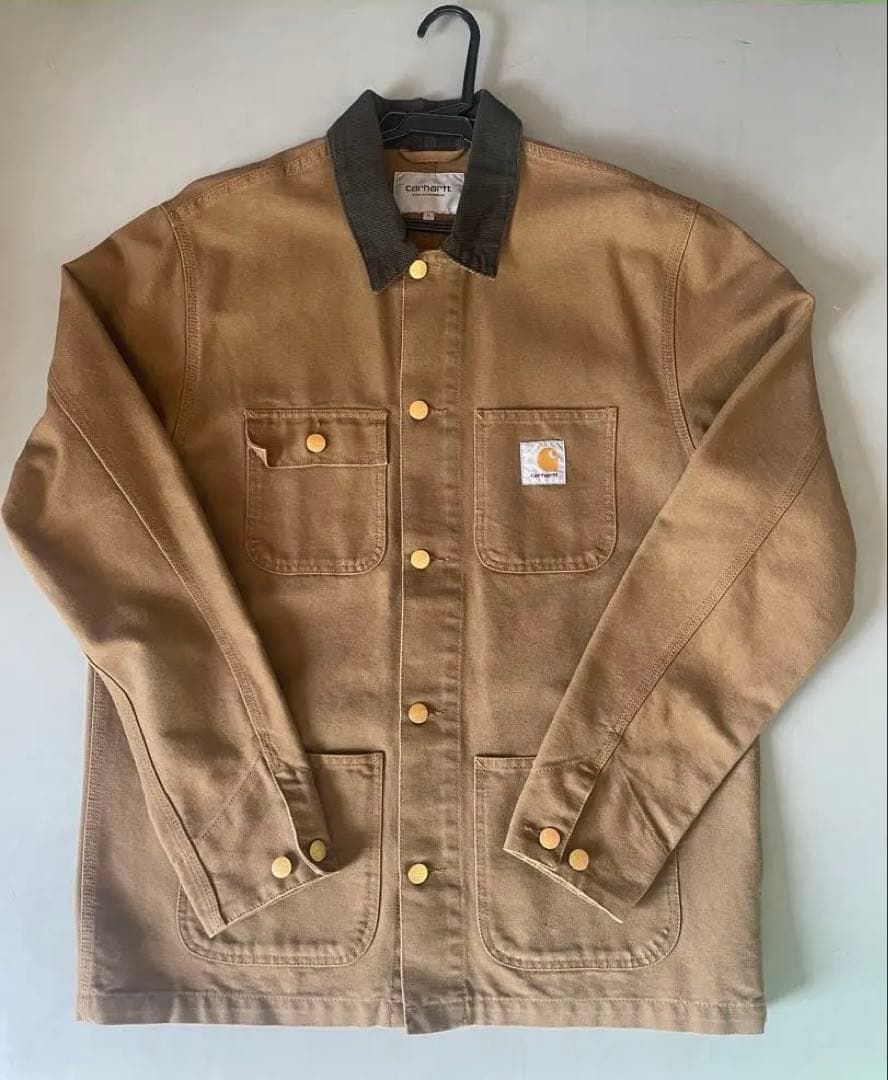 シン様 カーハート ジャケット ミシガンコート ブラウン
