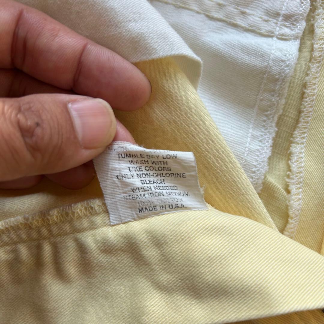80s ポロバイラルフローレン USA製 ポロチノ 初期タグ ライトイエロー