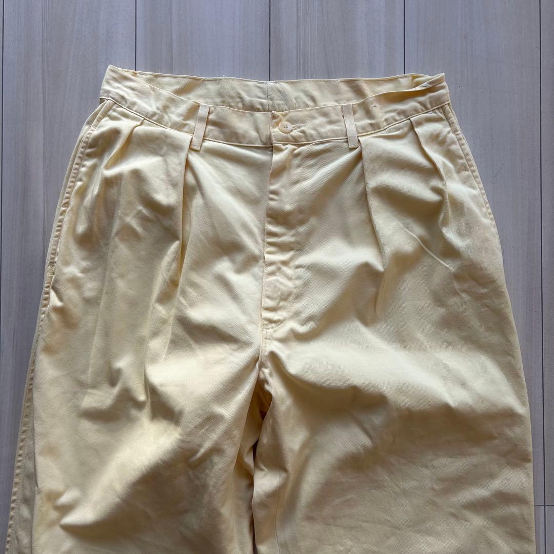 80s ポロバイラルフローレン USA製 ポロチノ 初期タグ ライトイエロー